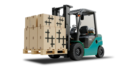 Krautuvas su paletėmis